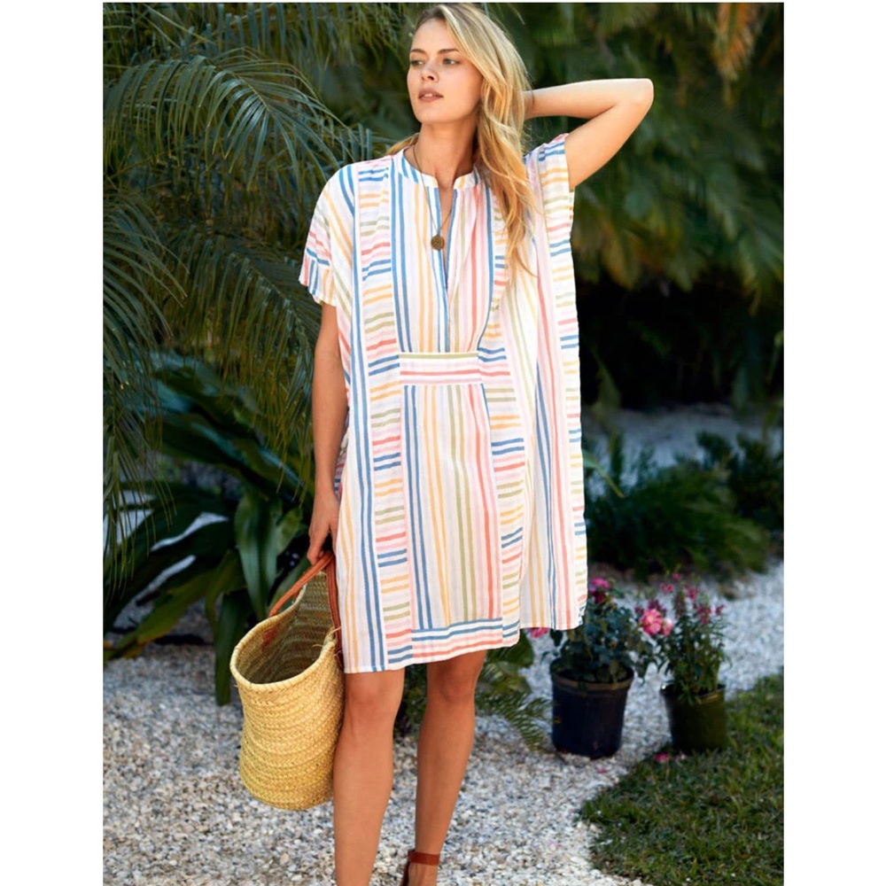 NWT Emerson Fry Striped Swim Cover-Up